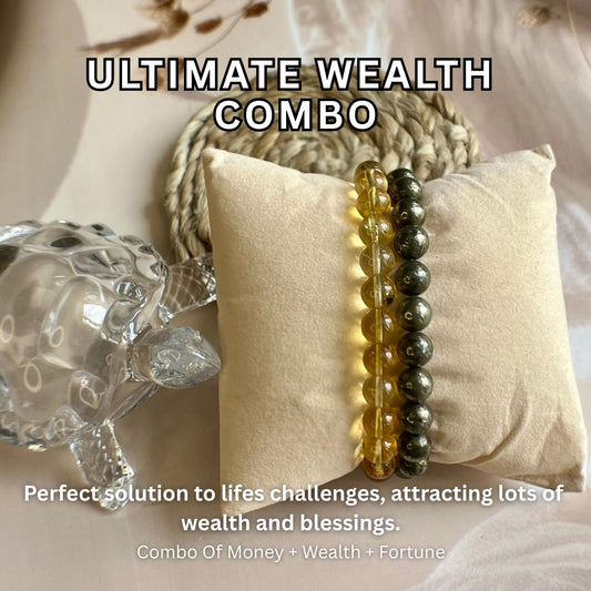 Ultimate Wealth Combo – Pyrite & Citrine Bracelet