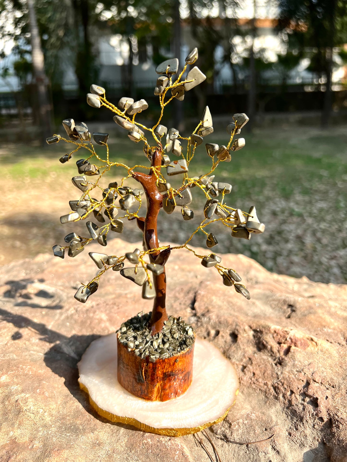 Pyrite Money Magnet Chip Tree (150 beads) – The Tree of Wealth & Protection