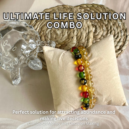 Ultimate Life Solution Combo – Citrine Bracelet & Symbol Bracelet