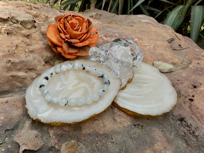 Rainbow Moonstone Bracelet – Stone of Intuition, Balance & New Beginnings