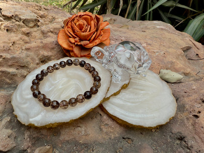 Smoky Quartz Bracelet – Stone of Grounding, Protection & Transformation