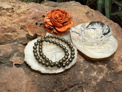 Pyrite Couple Bracelet Combo - Boss Babe Jewels