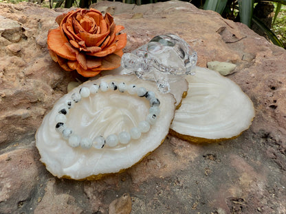 Rainbow Moonstone Bracelet – Stone of Intuition, Balance & New Beginnings