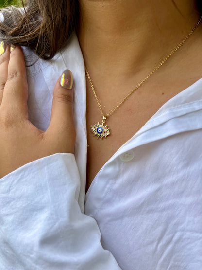 Evil Eye Gold Necklace