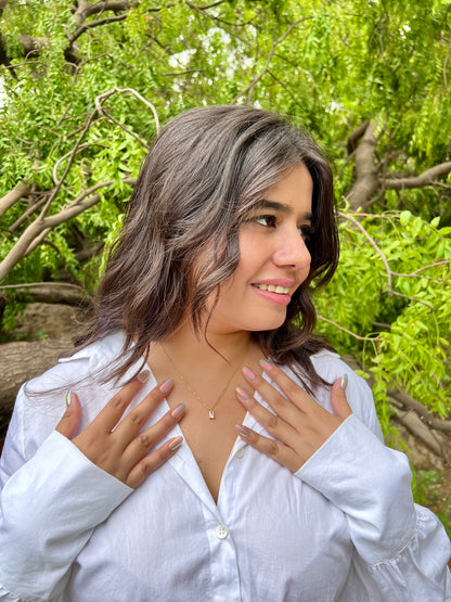 Crystal Clarity – Gold Necklace