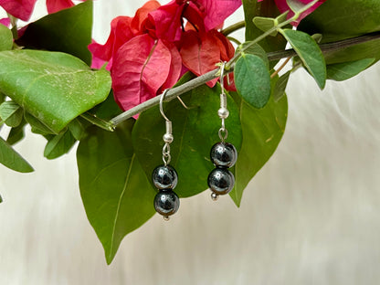 Natural Hematite Earrings