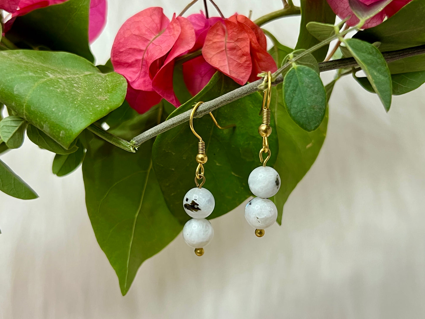 Rainbow Moonstone Earrings