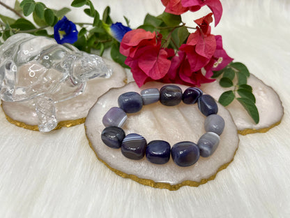 Calm Within – Blue Lace Agate Bracelet for Peace, Communication & Emotional Healing