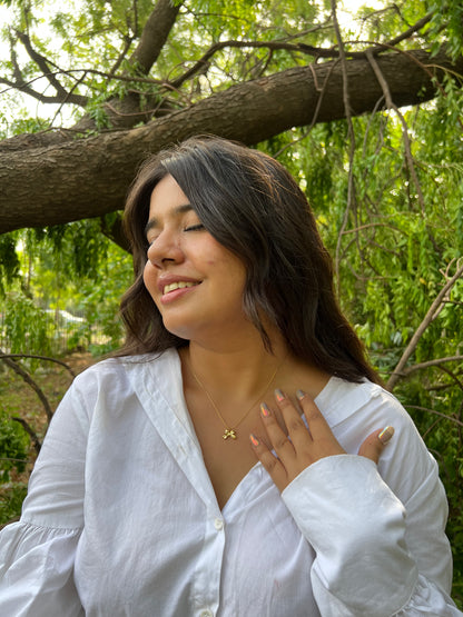 Twinkle Tie Gold Necklace