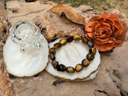 Tiger's Eye Tumble Bracelet - Boss Babe Jewels
