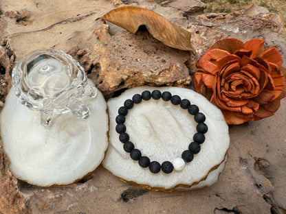 Black Lava Bracelet - Boss Babe Jewels