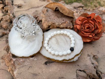 White Lava Bracelet - Boss Babe Jewels