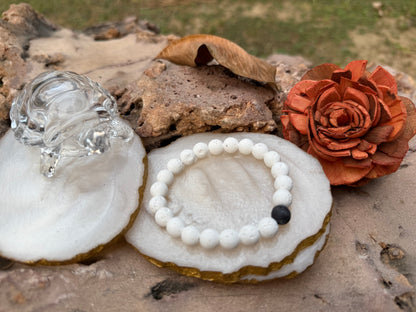 White Lava Bracelet - Boss Babe Jewels