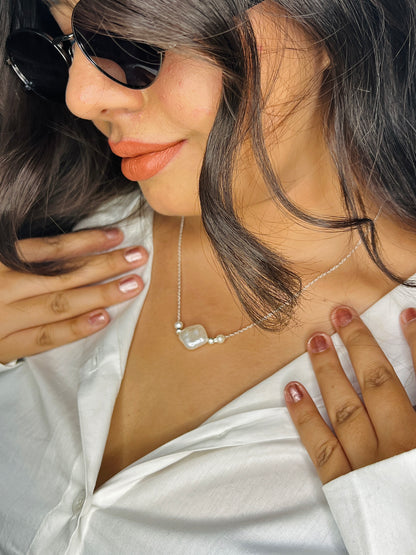 Timeless Pearl Charm Necklace