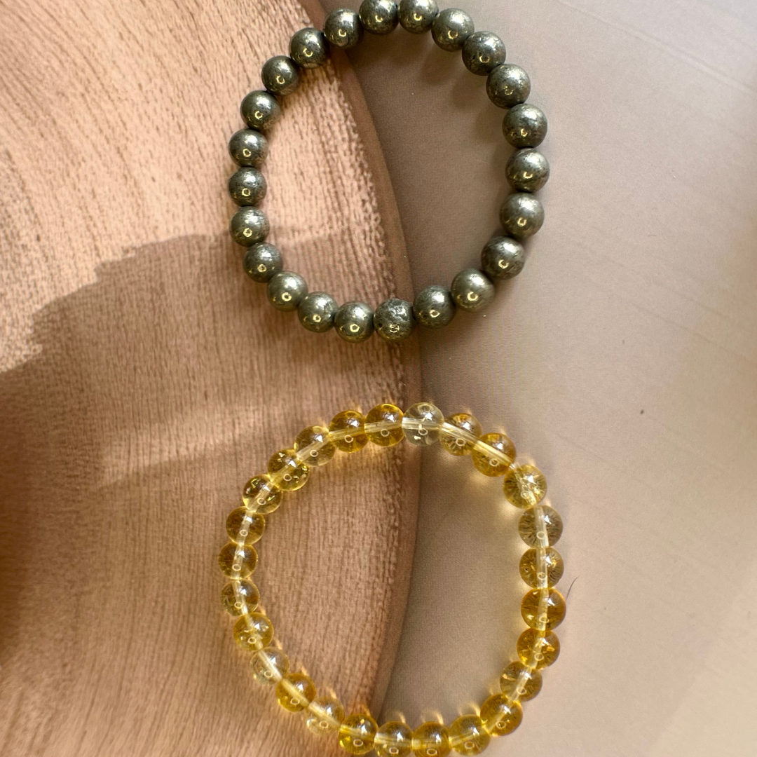 Ultimate Wealth Combo – Pyrite & Citrine Bracelet