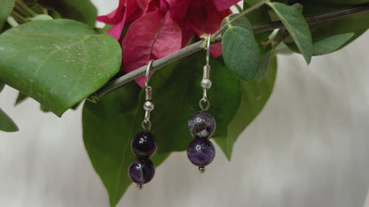 Natural Amethyst Earrings