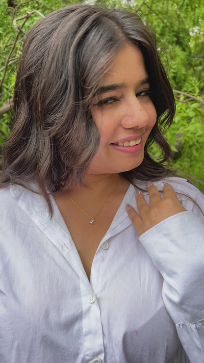 Crystal Clarity – Gold Necklace