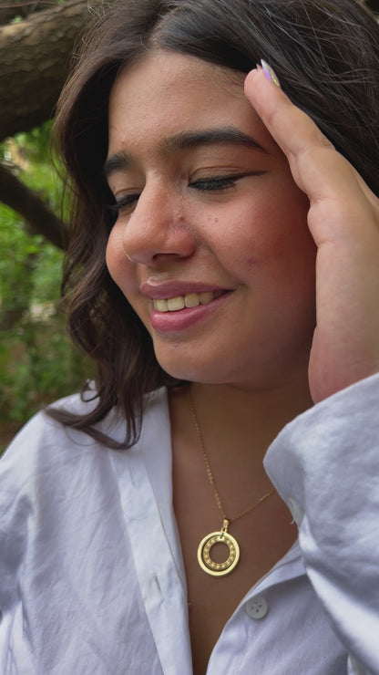 Sacred Circle Gold Necklace