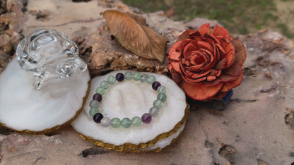 Multi Fluorite Healing Bracelet – Focus, Clarity & Emotional Balance