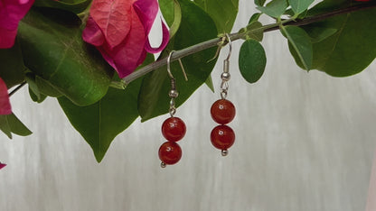 Red Carnelian Earrings