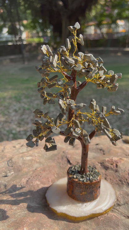 Pyrite Money Magnet Chip Tree (200 beads) – The Tree of Wealth & Protection