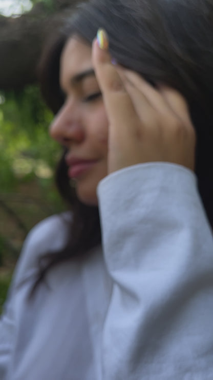 Tricolor Heartbeat Gold Necklace