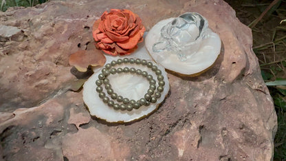 Pyrite Money Magnet Couple Bracelet Combo – Natural Crystal Bracelets for Wealth, Success and Protection