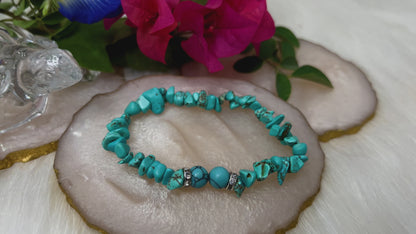 Turquoise Chip Gemstone Bracelet