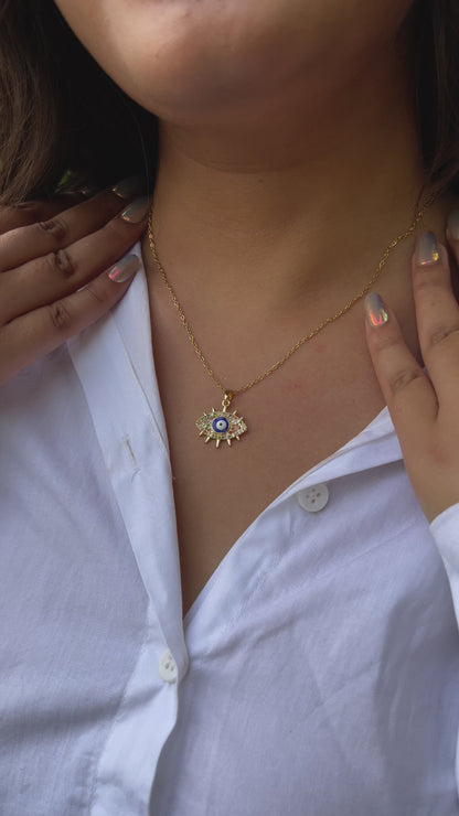 Evil Eye Gold Necklace