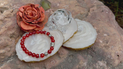 Red Carnelian Buddha Bracelet – Stone of Courage, Passion & Confidence