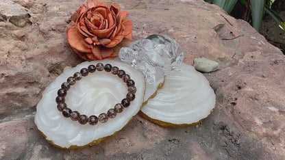 Smoky Quartz Bracelet – Stone of Grounding, Protection & Transformation