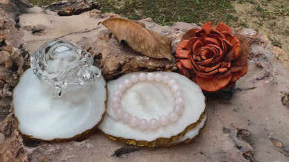 Rose Quartz Bracelet – Natural Crystal Bracelet for Love, Emotional Healing & Peace
