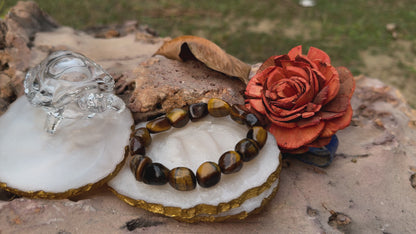 Tiger’s Eye Tumble Bracelet – Courage, Confidence & Protection